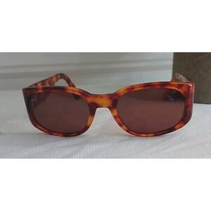 Vintage Benson Ashley 145 Sunglasses Women's Brown Tortoise Shell Bold Rectangle